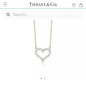 Tiffany & co Diamond heart necklace